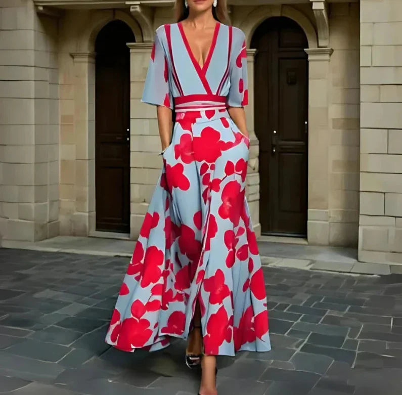 Tilly | Elegant Floral Wallet Dress