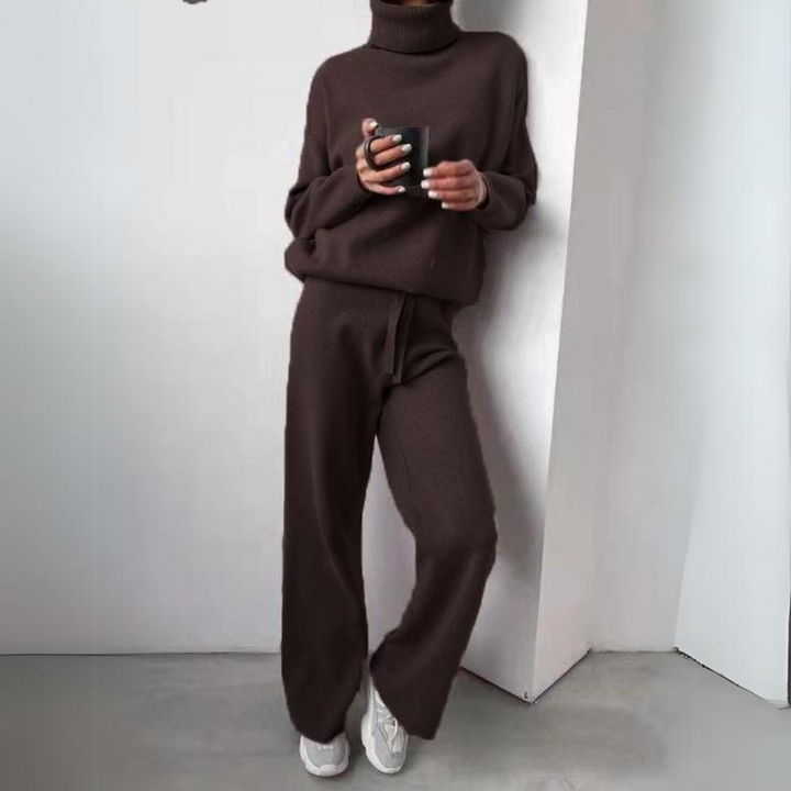 Clara™ - Comfortable 2-piece set with turtleneck sweater and long pants