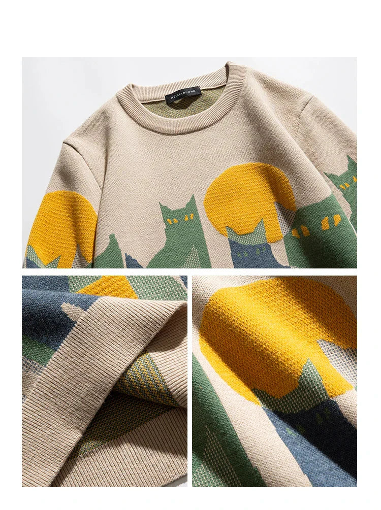 Moonlit cat | Sweater