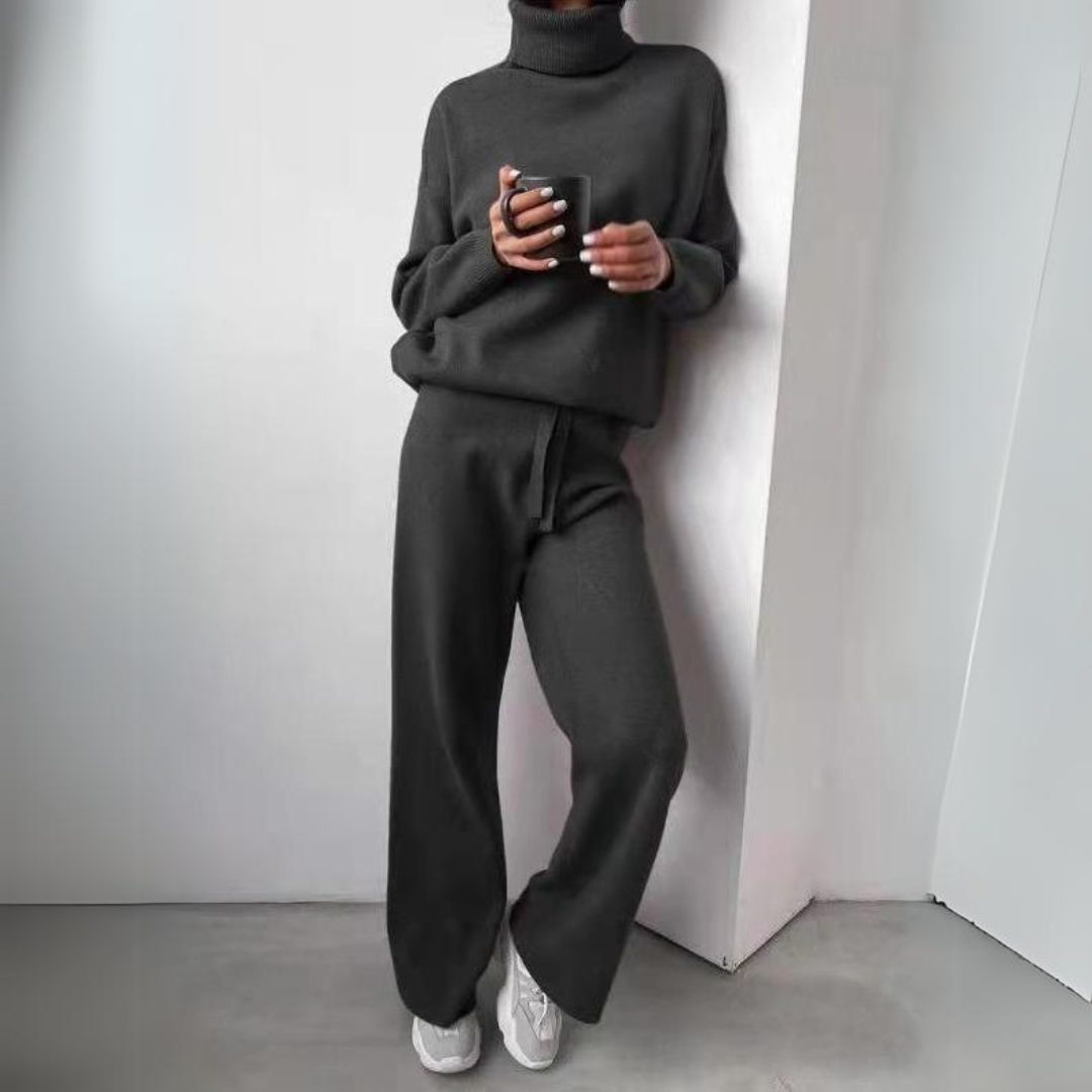 Clara™ - Comfortable 2-piece set with turtleneck sweater and long pants