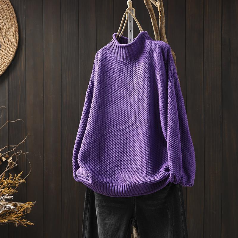 MARGARETA - COMFORTABLE KNITTED SWEATER