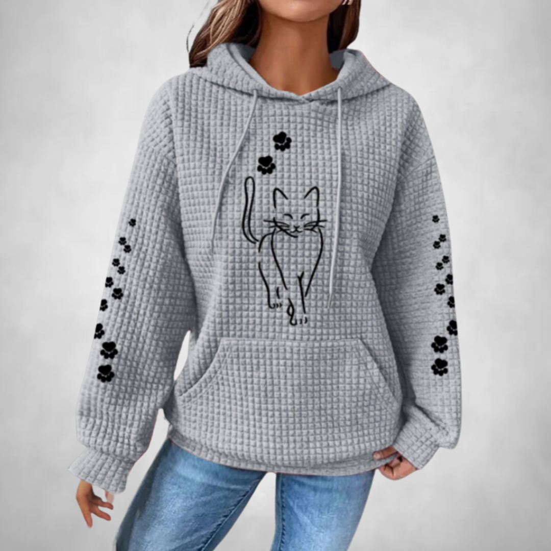 Lina | Comfortable and warm pet sweater with hood for women