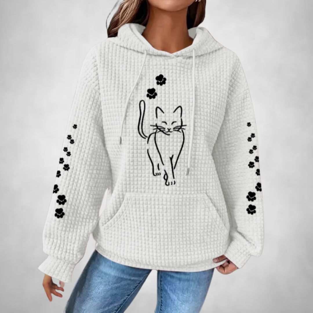 Lina | Comfortable and warm pet sweater with hood for women