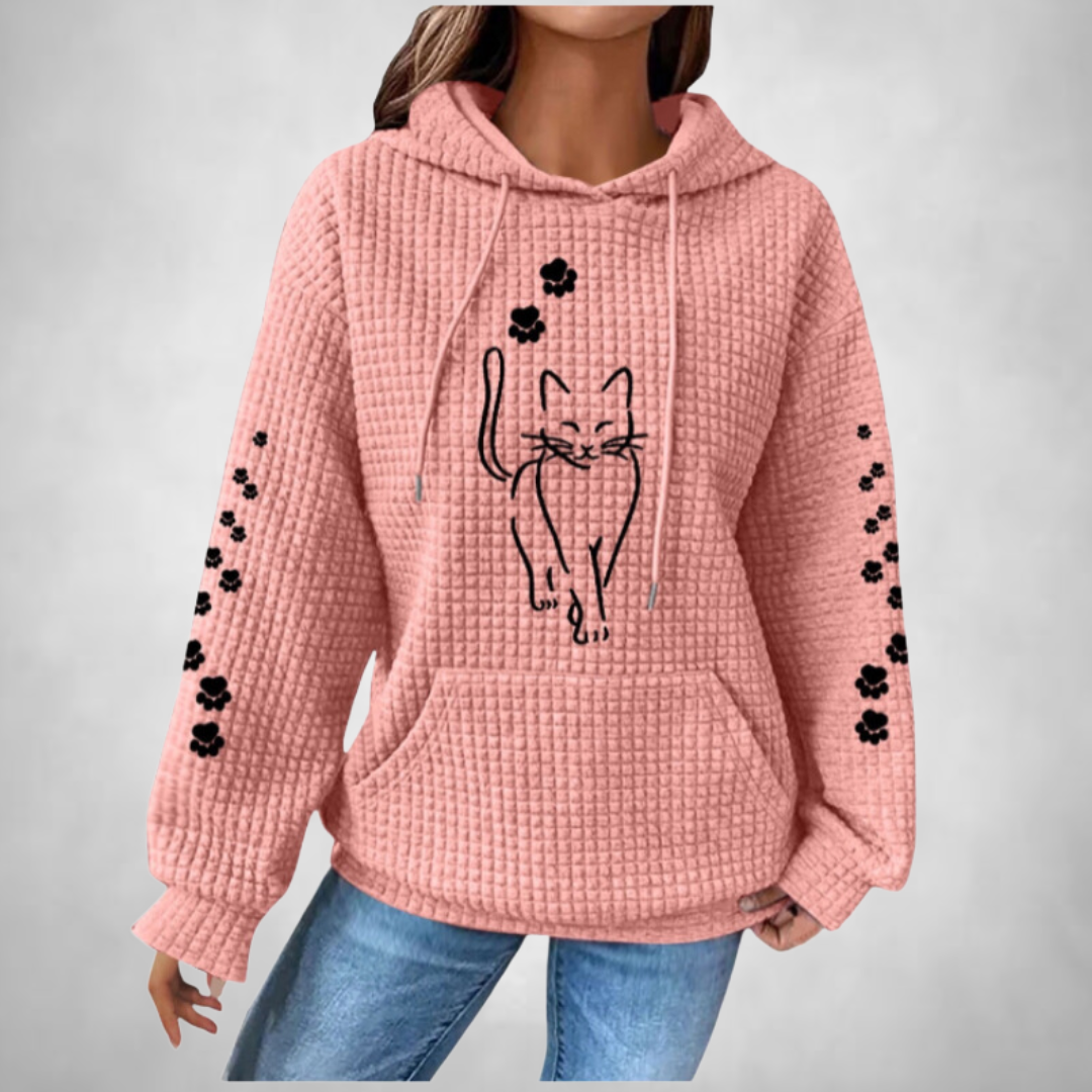 Lina | Comfortable and warm pet sweater with hood for women