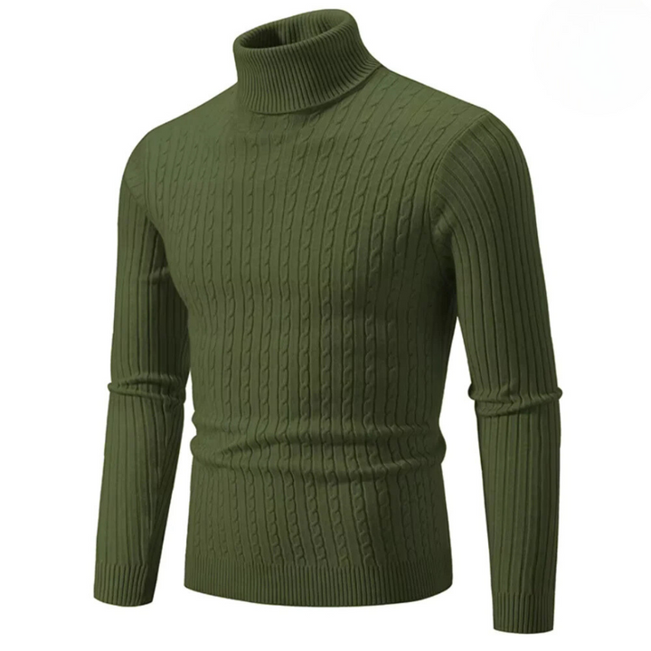 Antonio™ - Cable Knit Turtleneck Sweater