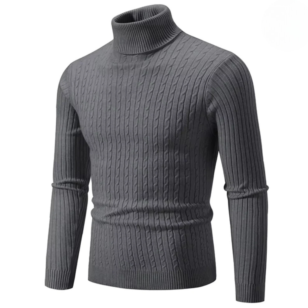 Antonio™ - Cable Knit Turtleneck Sweater