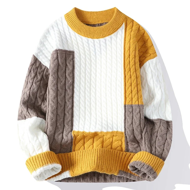 Ador | Men's Color Block Casual Sweater