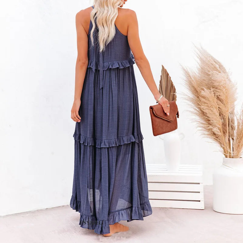 Emilia - Halter Maxi Dress