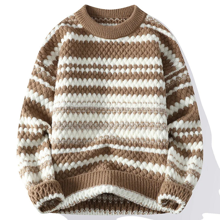 Ador | Men's Striped Knit Sweater