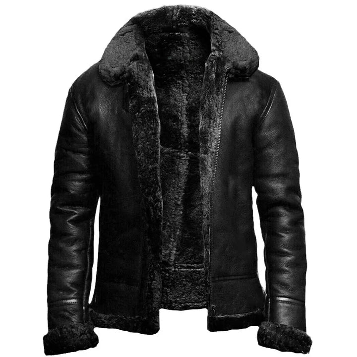 Adrian – Sustainable Faux Leather Winter Jacket