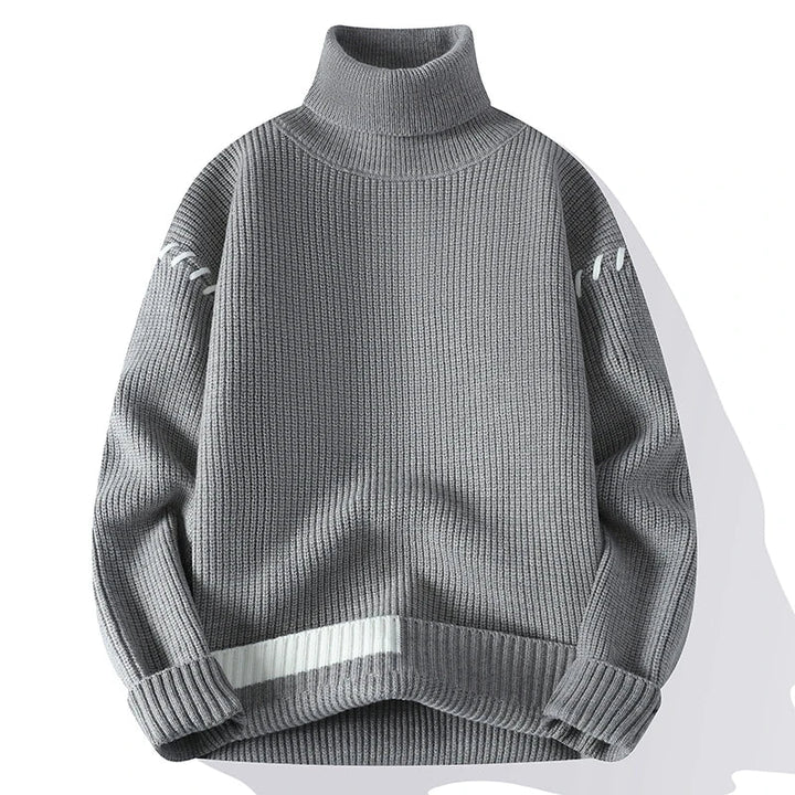 Le Clair™ | Turtleneck Patchwork Sweater