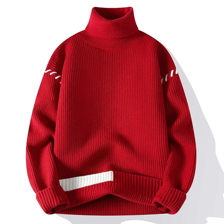 Le Clair™ | Turtleneck Patchwork Sweater