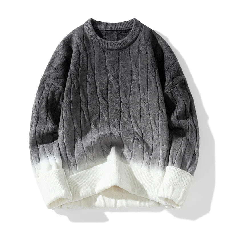 Ador | Ombre Sweater in Thick Knit for Men