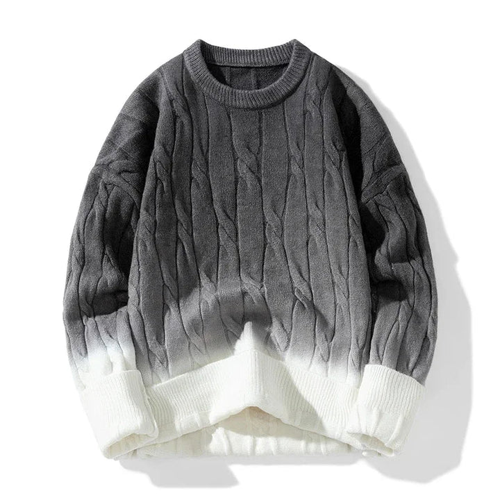 Ador | Men's Thick Knit Ombre Sweater