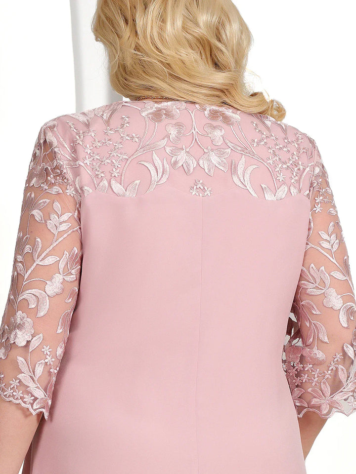 Meliora | Embroidered plus size evening gown