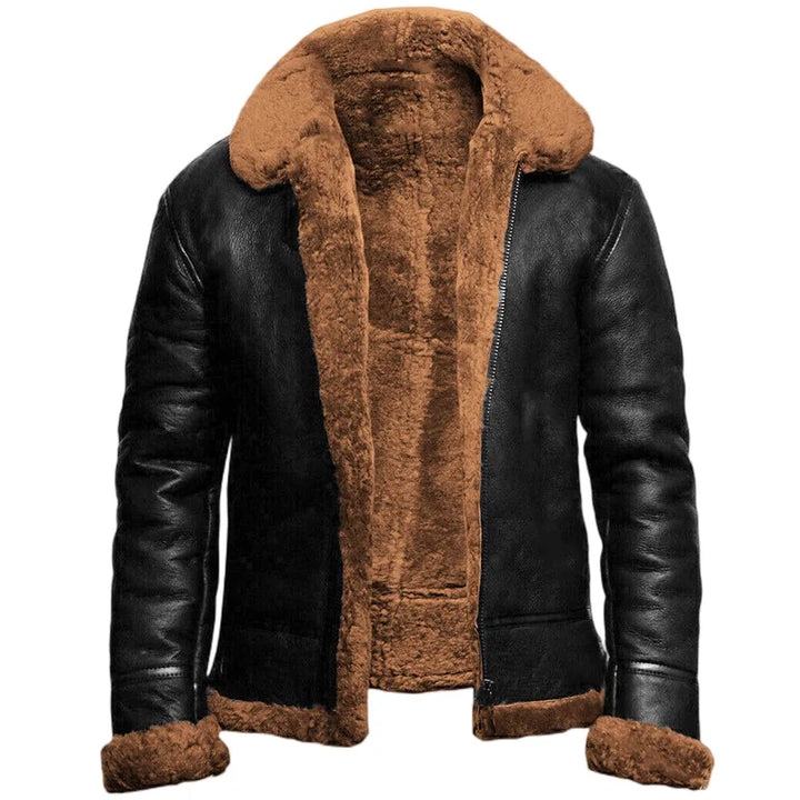 Adrian – Sustainable Faux Leather Winter Jacket