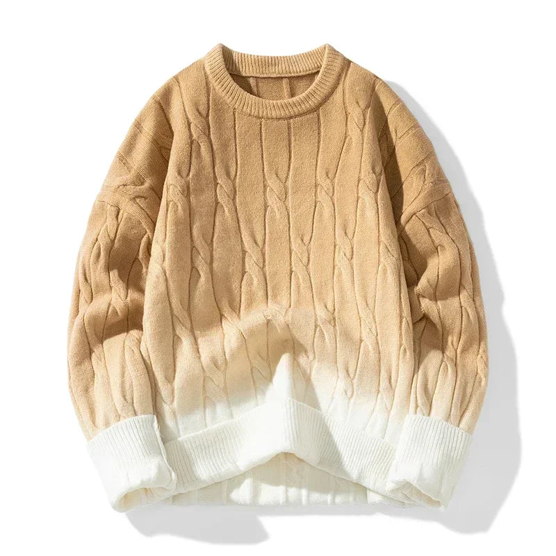 Ador | Ombre Sweater in Thick Knit for Men