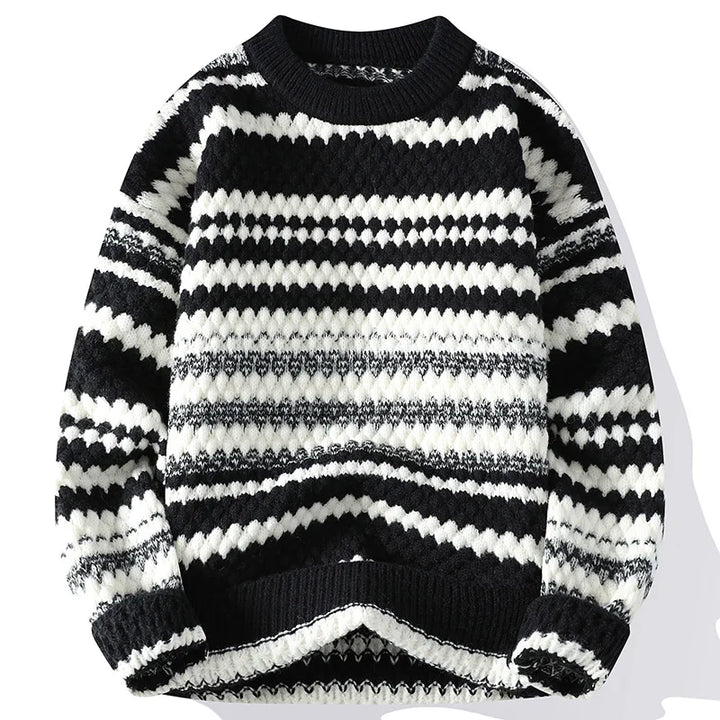 Ador | Men's Striped Knit Sweater