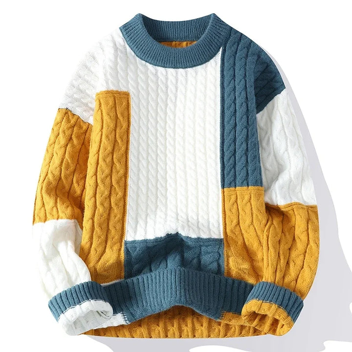 Ador | Men's Color Block Casual Sweater