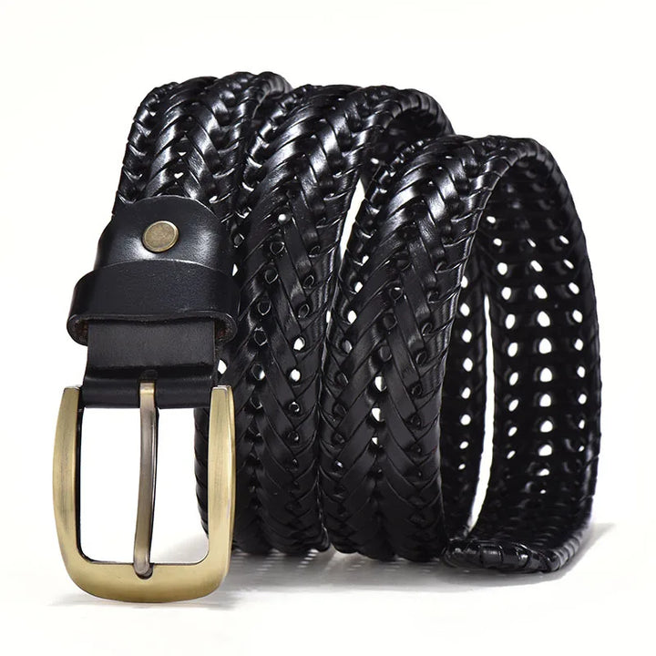 Alessio - Vintage Men's Woven Leather Belt