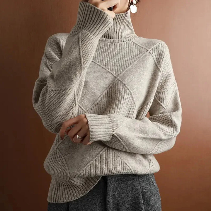 Sofia-High Neck Sweater