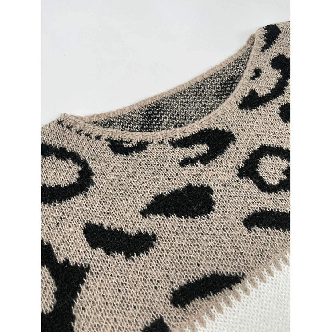 LUNA™ | COLORBLOCK LEOPARD PULLOVER