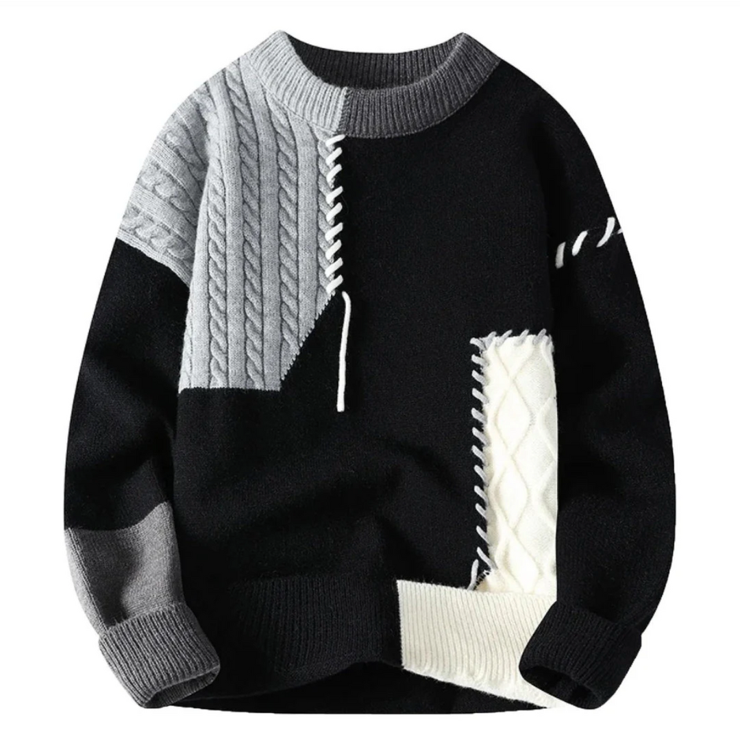 Ador | Patchwork Design Sweater for Men