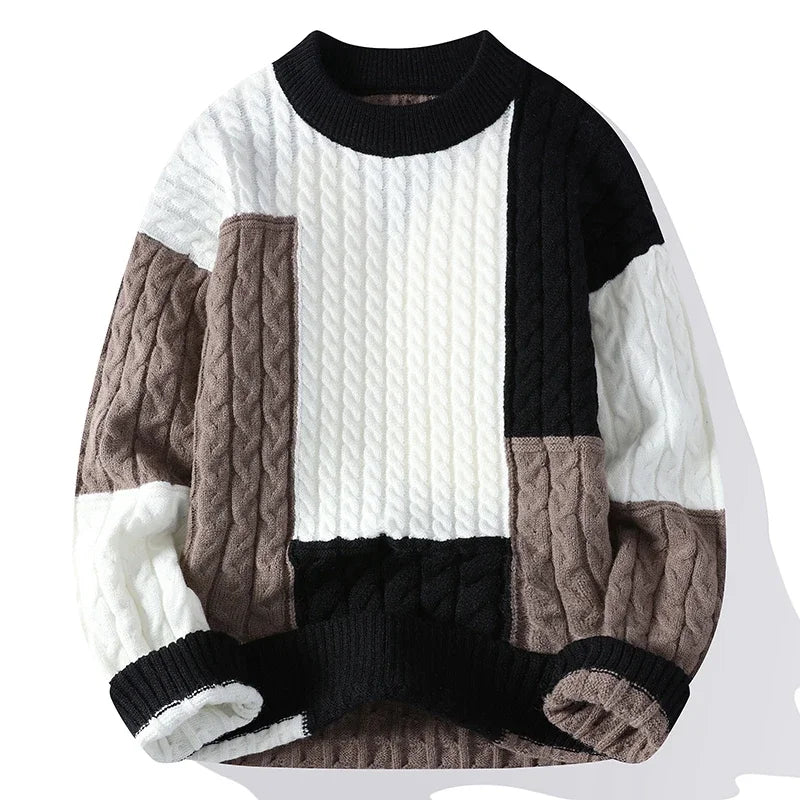 Ador | Men's Color Block Casual Sweater