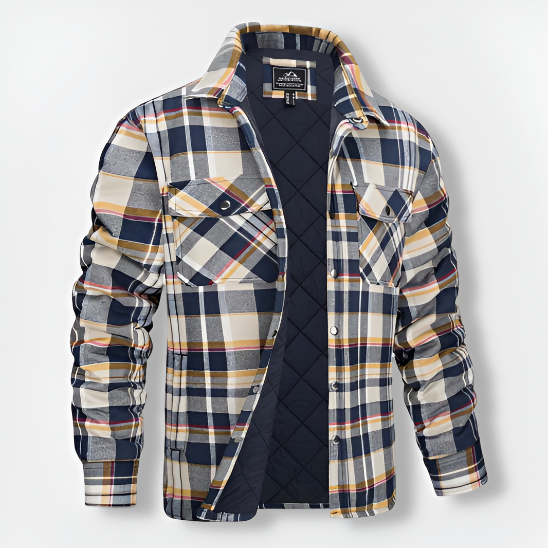 ALEX™ | Versatile Checkered Bomber Jacket