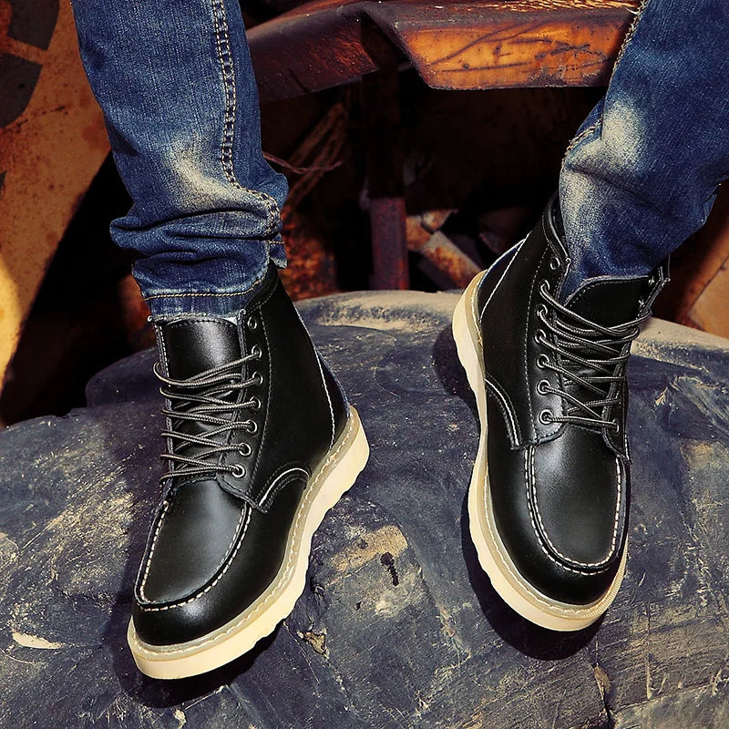 Dustin™ | Leather Winter Ankle Boots