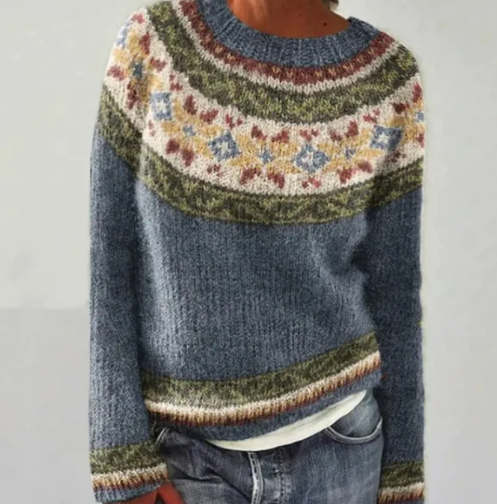 AMÉLIE - COZY KNITTED RETRO SWEATER