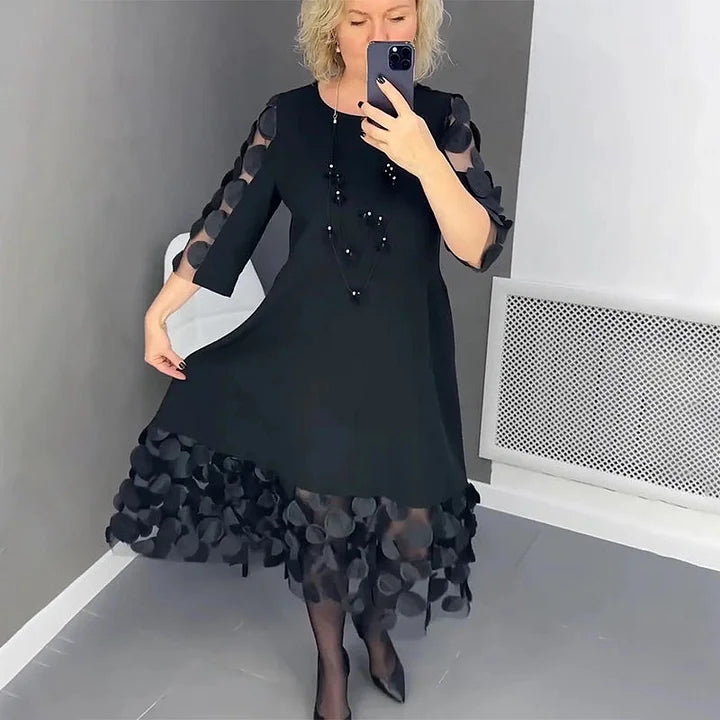 Teresa™ - Dress decorated with polka dot patterns