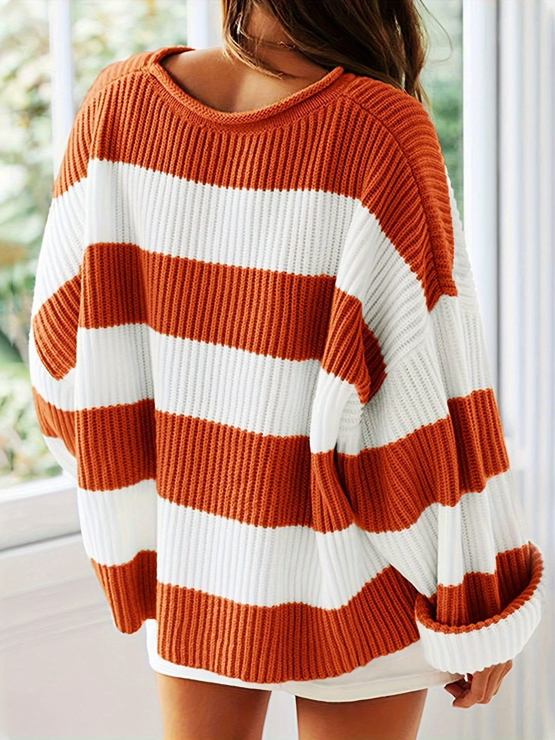 Chloe™ Striped Crew Neck Sweater