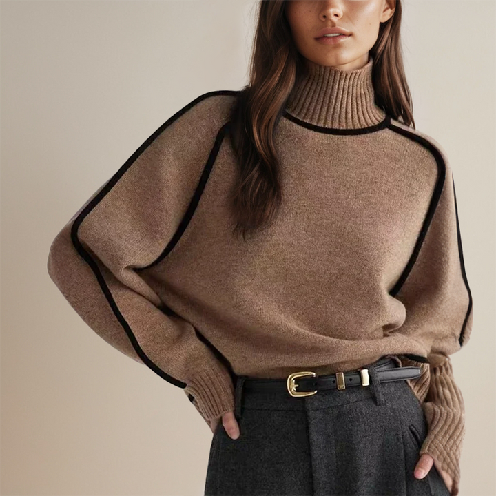 Emilie | Soft turtleneck sweater in cashmere