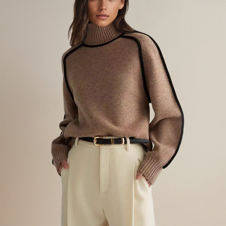 Emilie | Soft turtleneck sweater in cashmere