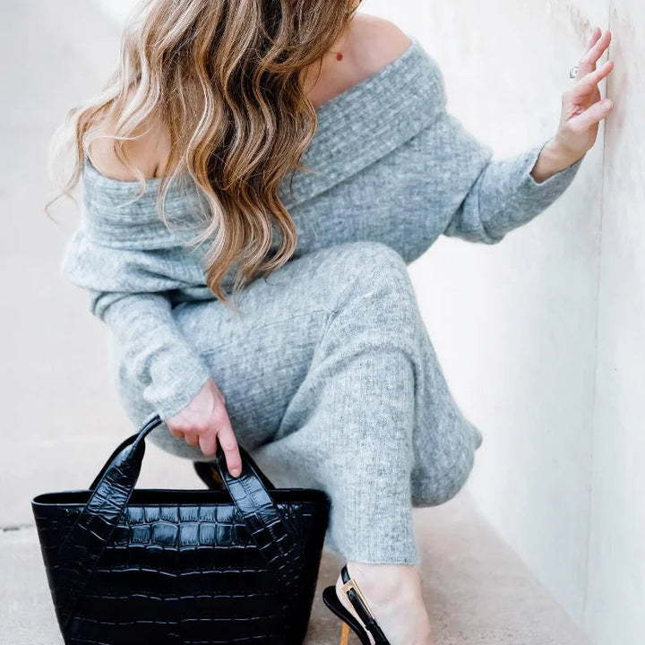 Mia™ - Stylish, Elegant Wool Sweater Set