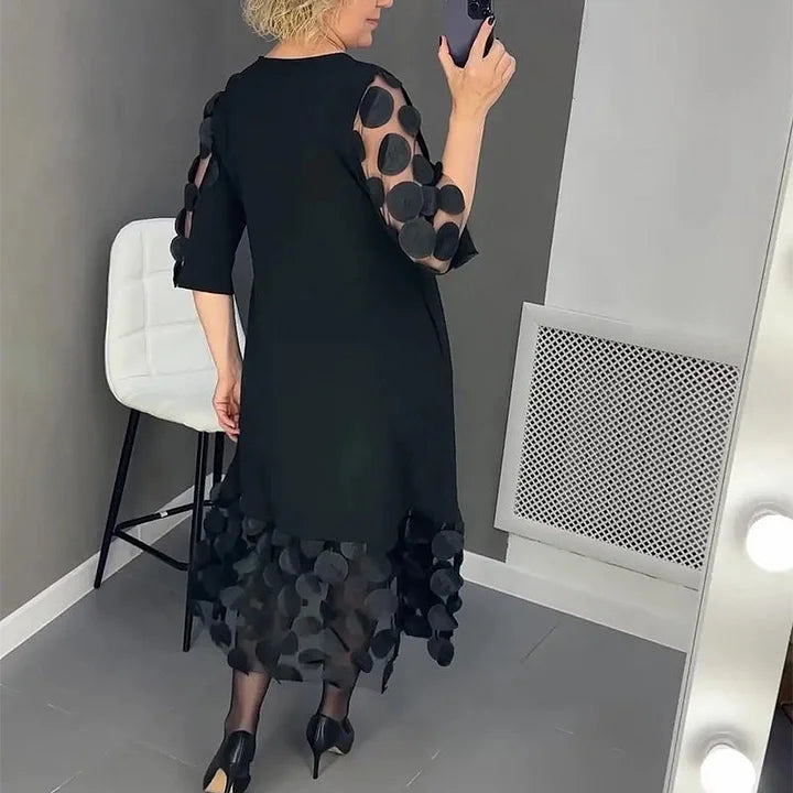Teresa™ - Dress decorated with polka dot patterns