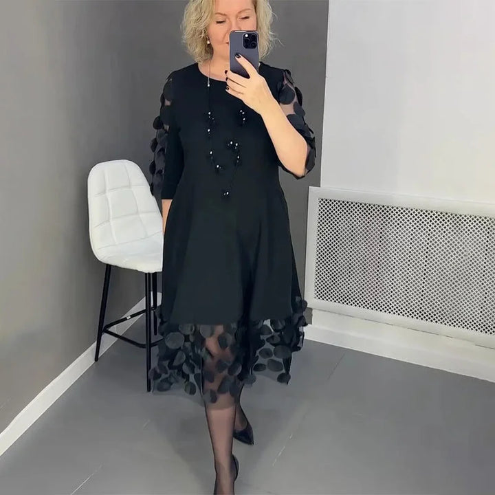 Teresa™ - Dress decorated with polka dot patterns